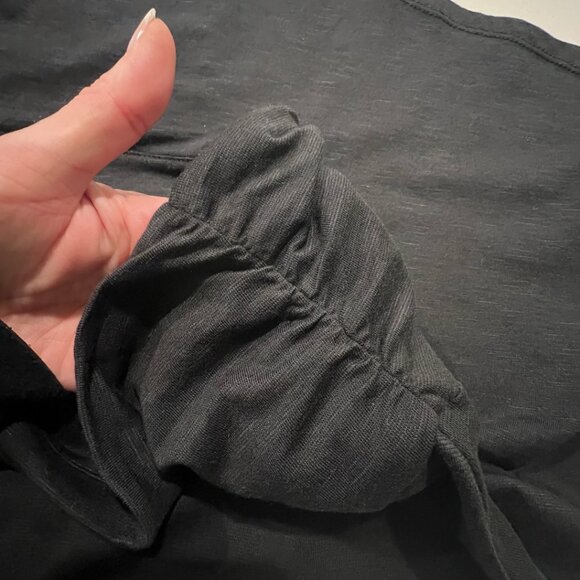 Toad & Co Chaka Pull On Tencil Skirt / Charcoal Black / Small - Picture 7 of 12